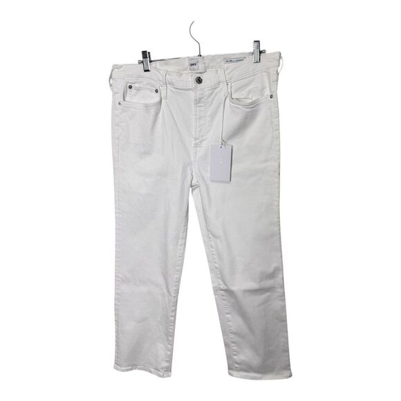 NWT Edwin Bree Cropped Optic white ankle jeans size 33 - Picture 4 of 14